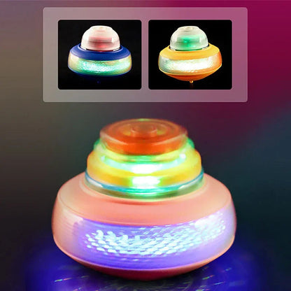 8cm Gyroscope Children Toys Music Luminous Magic Rotating Launch Cartoon Colorful Flashing Spinning Top Children Toys Shello's Creative Boutique