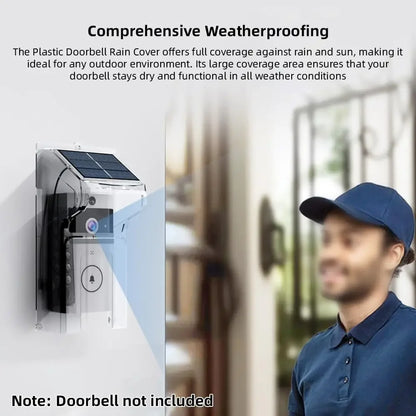 Solar Wireless Smart Video Doorbell HD with Rain Cover & WiFi