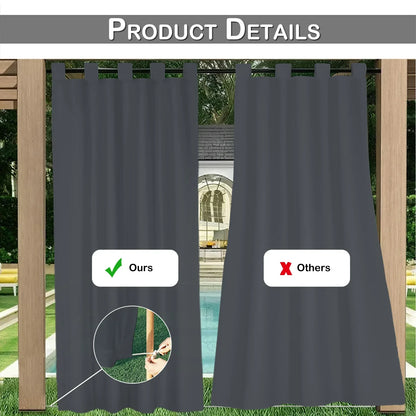Outdoor Blackout Curtains – Waterproof Patio Drapes - Shello's Creative Boutique