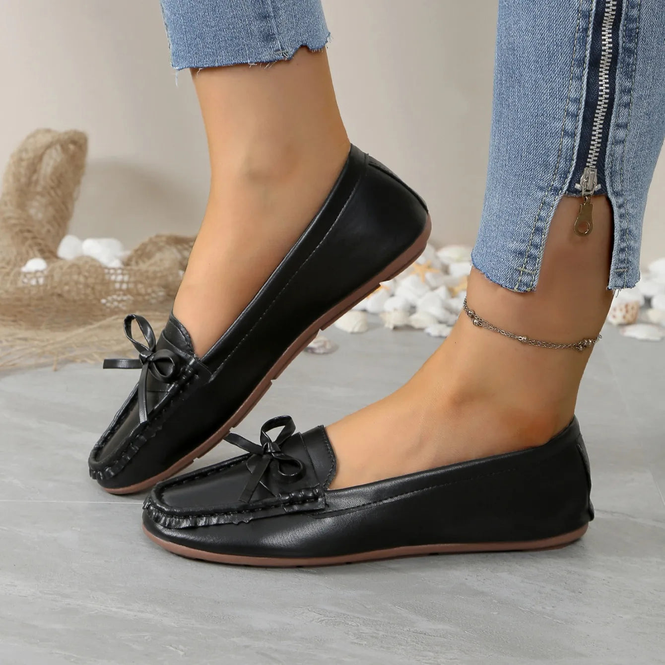 Ballet Flats - Classic Round Toe Loafers for Women - Shello's Creative Boutique