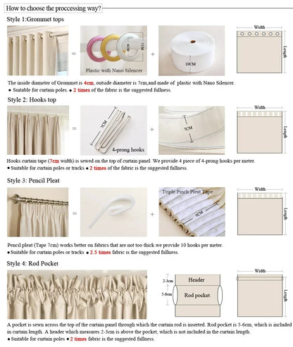 Modern High-End Curtains - Thickened High-Precision Blackout Drapes for Living Room & Bedroom - Shello's Creative Boutique