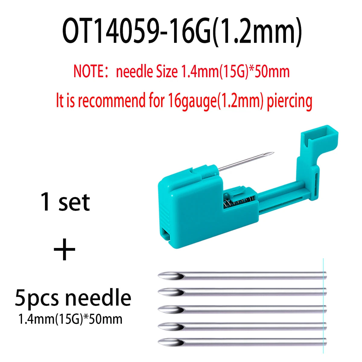 Body Piercing Jewellery Kit – Stainless Steel & Acrylic