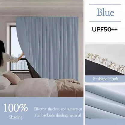 High Shading Blackout Curtains - Bedroom & Living Room Privacy Drapes with Hooks - Shello's Creative Boutique