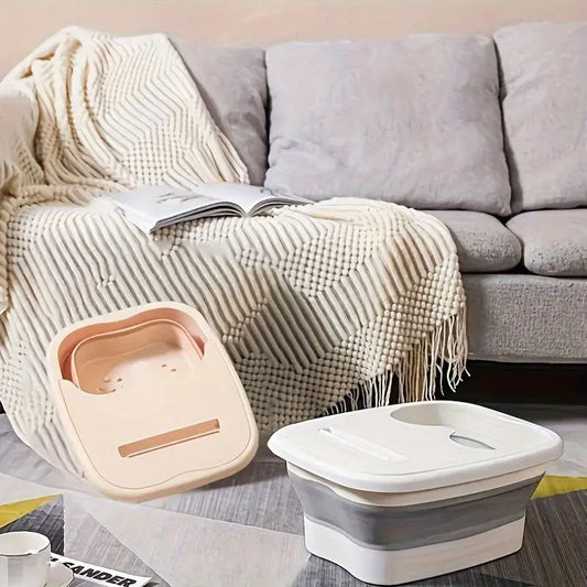 Foldable Foot Spa Bath Tub with Massage Bumps & Thermal Lid