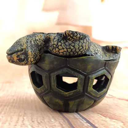 Turtle Outdoor Ashtray – Windproof Cigarette Ash Tray for Home & Office