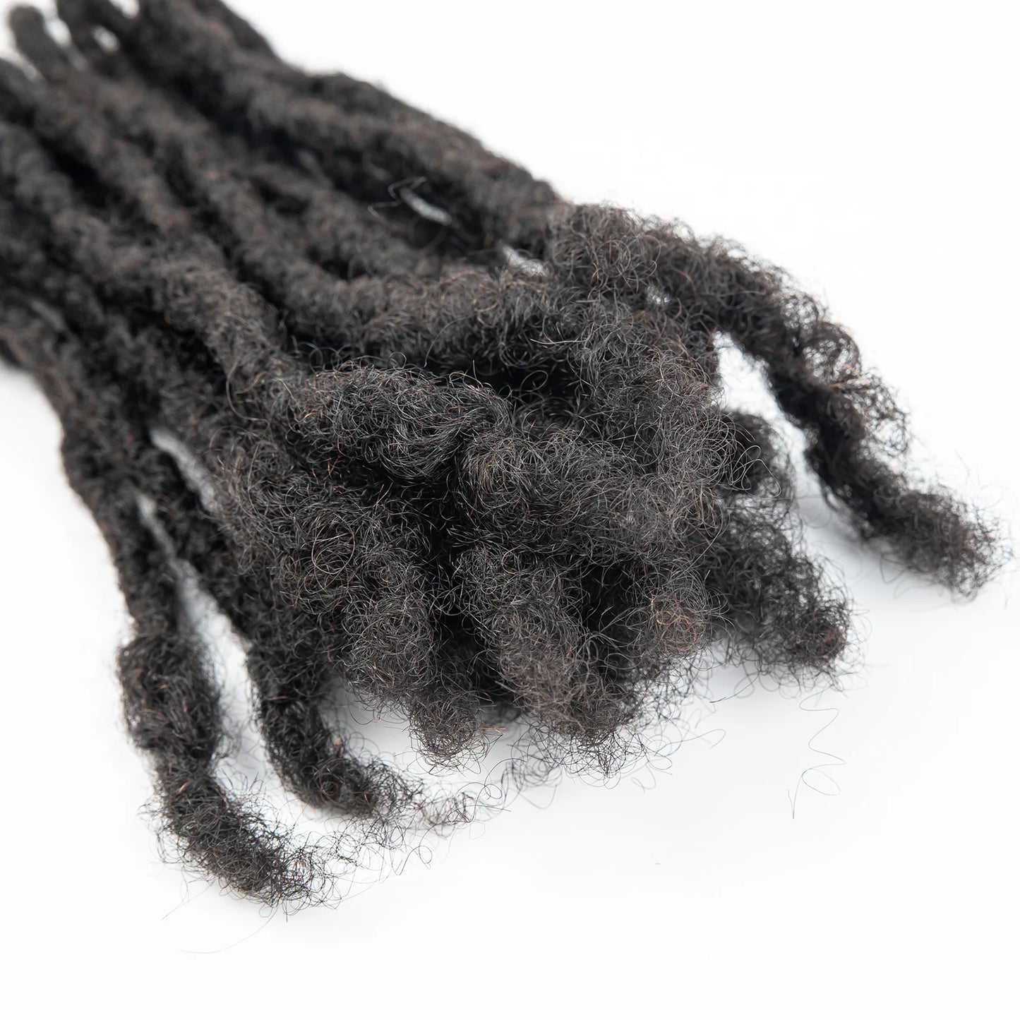 Loc Extension Human Hair 0.6cm Width 8inch 50 Strands Handmade Dreadlock Inter Extension Human Hair for Women/Men/Kids - Shello's Creative Boutique