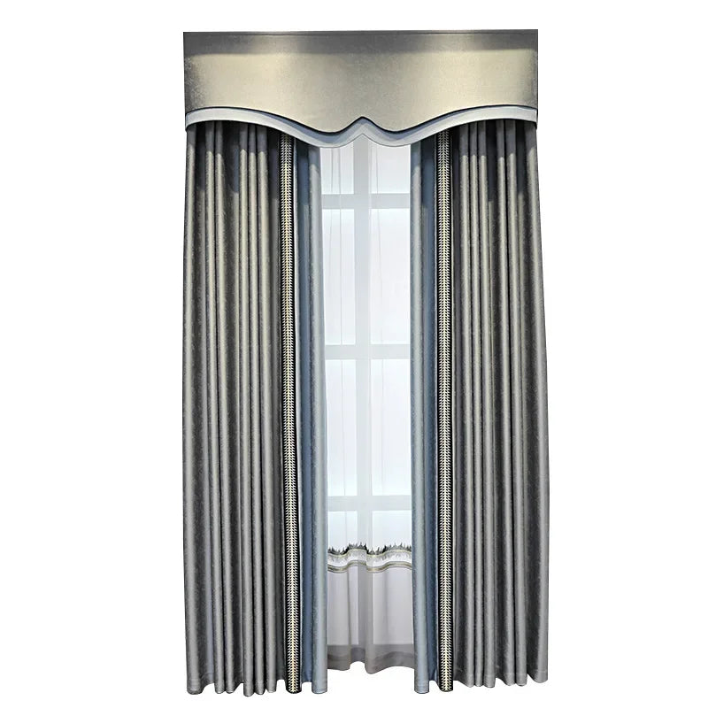 Modern High-End Curtains - Thickened High-Precision Blackout Drapes for Living Room & Bedroom - Shello's Creative Boutique