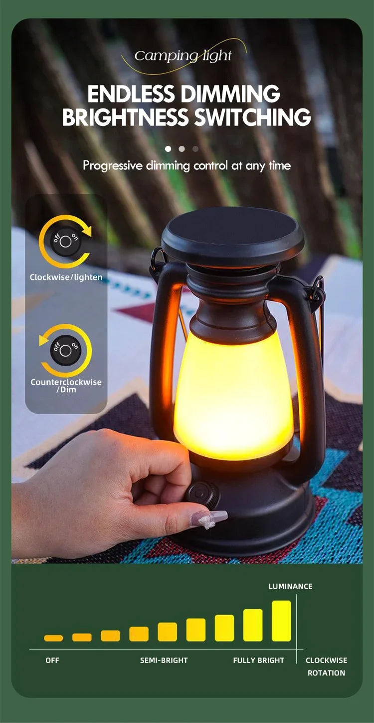 Retro Horse LED Desk Lamp - Rechargeable Atmosphere Light for Home & Camping - Shello's Creative Boutique
