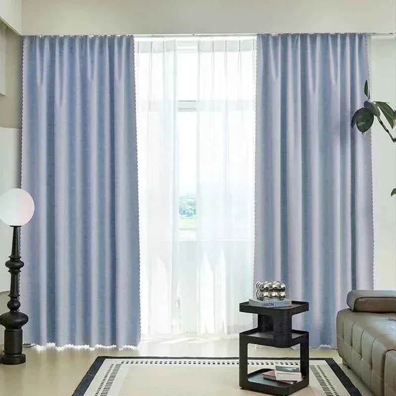 Full Blackout Curtains - Heat Block Sun Protection - Solid Color Drapes for Living Room & Bedroom - Shello's Creative Boutique