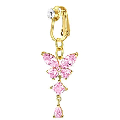 Clip-On Copper Belly Button Ring – Fake Navel Jewellery
