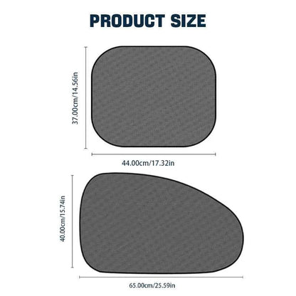 SEAMETAL Car Sun Shade Side Window Curtain Front Rear Window Sunshade Summer UV Blocking Suction Cup Car Sun Protection Curtains