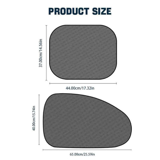 SEAMETAL Car Sun Shade Side Window Curtain Front Rear Window Sunshade Summer UV Blocking Suction Cup Car Sun Protection Curtains