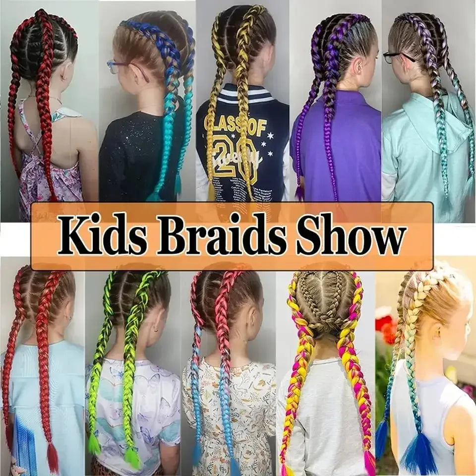 Jumbo Braiding Hair - Pre-Stretched Red White Blue Patriotic Twist Braids - Shello's Creative Boutique