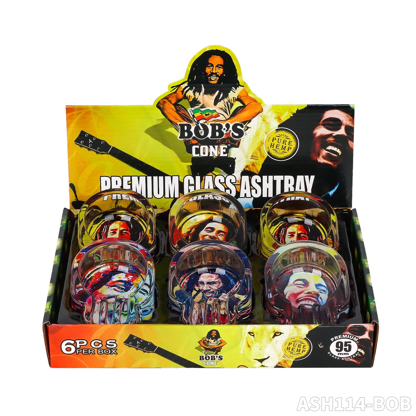 Gothic Skull Glass Ashtray – Detailed Carved Skull Head Design 85mm Smoking Accessory