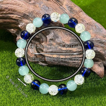 Calming Natural Stone Beaded Bracelet – Everyday Wear Stretch Bangle