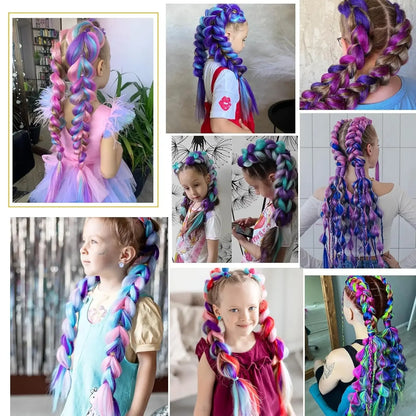 Jumbo Braiding Hair - Pre-Stretched Red White Blue Patriotic Twist Braids - Shello's Creative Boutique