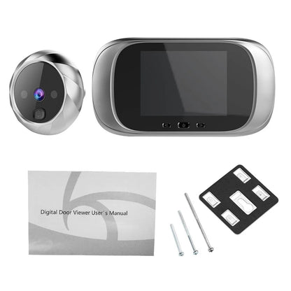 Digital Door Viewer Peephole Camera 2.8 Inch with Night Vision & Photo Capture