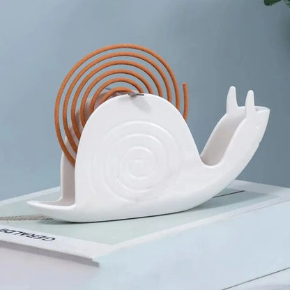 Mosquito Coil Holder & Ash Tray – Snail Shape Fireproof Rack