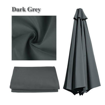 Parasol Replacement Cloth – Waterproof Sunshade Canopy for 6 & 8 Rib Parasols 2m to 3m