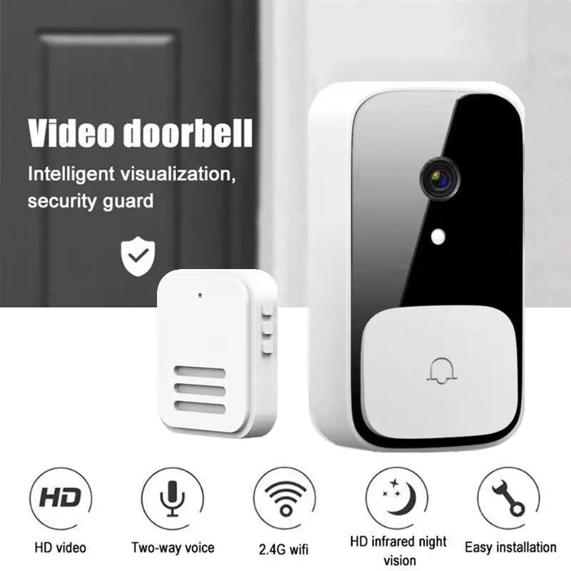 M5 Smart WiFi Video Doorbell Camera with IR Night Vision & Alarm