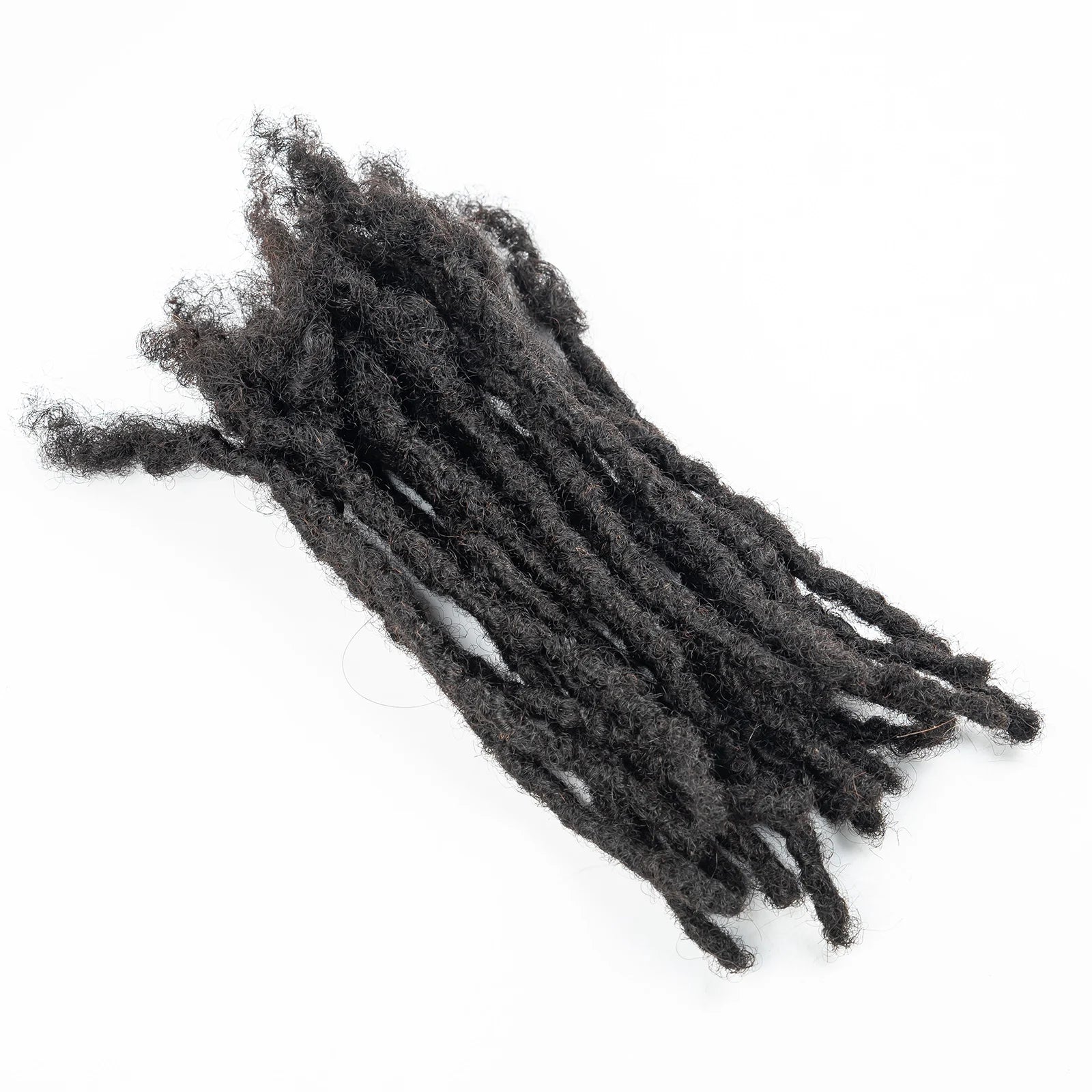 Loc Extension Human Hair 0.6cm Width 8inch 50 Strands Handmade Dreadlock Inter Extension Human Hair for Women/Men/Kids - Shello's Creative Boutique