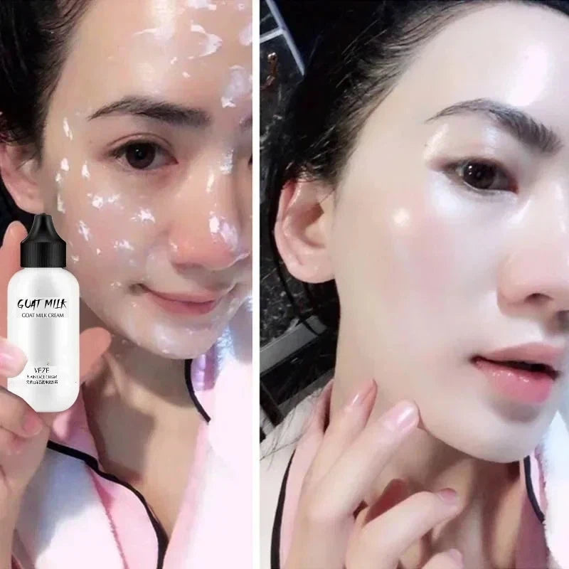 50ml Goat Milk Liquid Foundation Matte Concealer Waterproof Oil-control Cover Dark Circles Brighten Natural Cosmetics Makeup - Shello's Creative Boutique