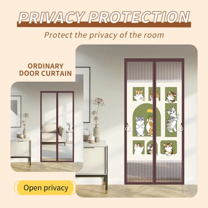 Magnetic Screen Door Curtain - Self-Adhesive Hands-Free Mesh with Fresh Air Ventilation - Shello's Creative Boutique