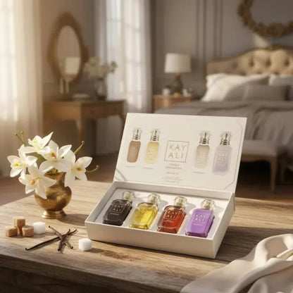 KAYALI 4x10ml Unisex Eau De Parfum Set Long Lasting Floral Fruity Musk Vanilla Royale Mini Travel Perfume Collection - Shello's Creative Boutique
