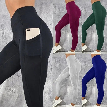 Women's High-Waisted Gym Leggings with Pockets