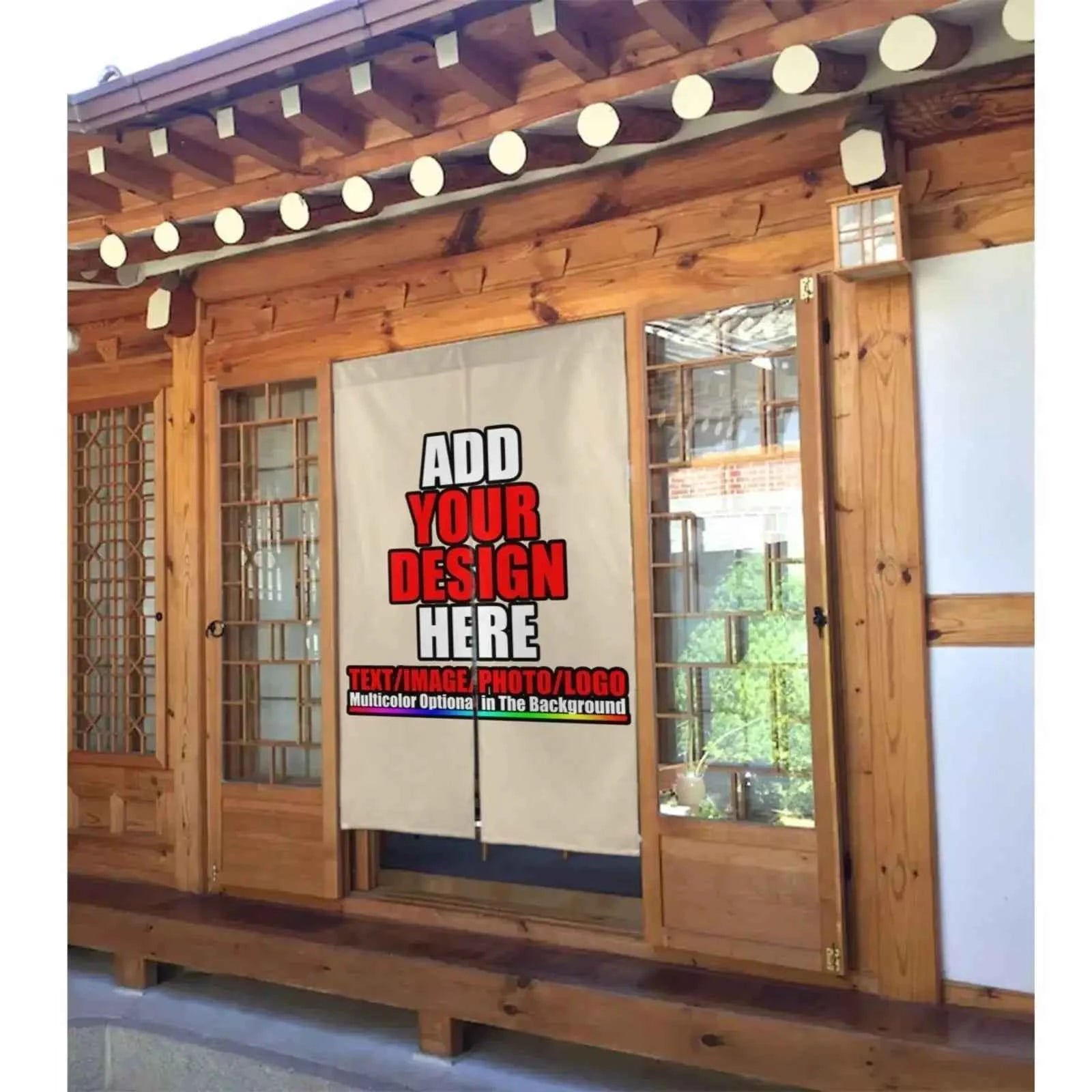 Custom Door Curtain with Words Picture Customized Door Decor Curtain,Kitchen Gifts Personalized Entrance Hanging Half-Curtain