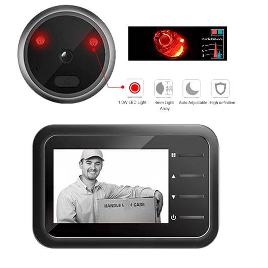 2.4 Inch Video Peephole Doorbell Camera with Night Vision