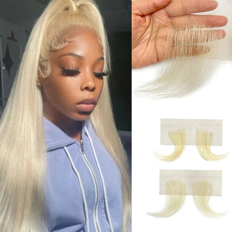 Handmade Baby Hair Lace Edges - 100% Remy Human Hair Wig Pieces for Natural Hairline - Shello's Creative Boutique