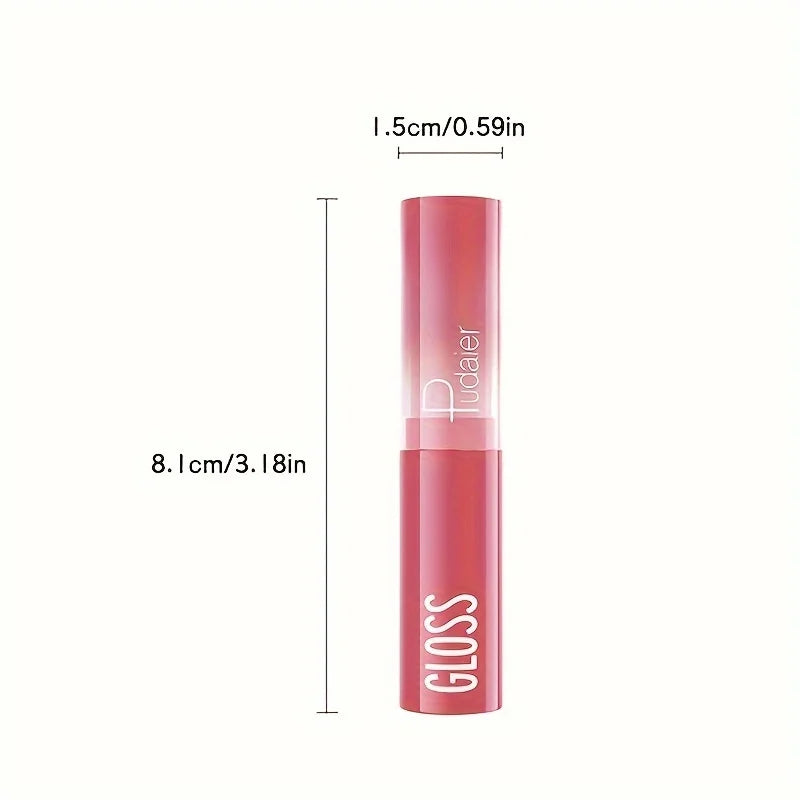 Glass Shine Lip Glaze, Mirror Finish Lipstick, Waterproof, Long Lasting, Non-Transfer, Plumping, Nude Shades - Shello's Creative Boutique