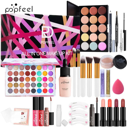 Professional Makeup Set Full Makeup Kit Eye Shadow Blush Foundation Face Powder Makeup Case Korean Cosmetic Christmas Gifts - Shello's Creative Boutique