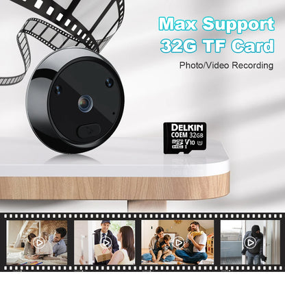 2.4 Inch LCD Door Peephole Camera with IR Night Vision & Video Recording