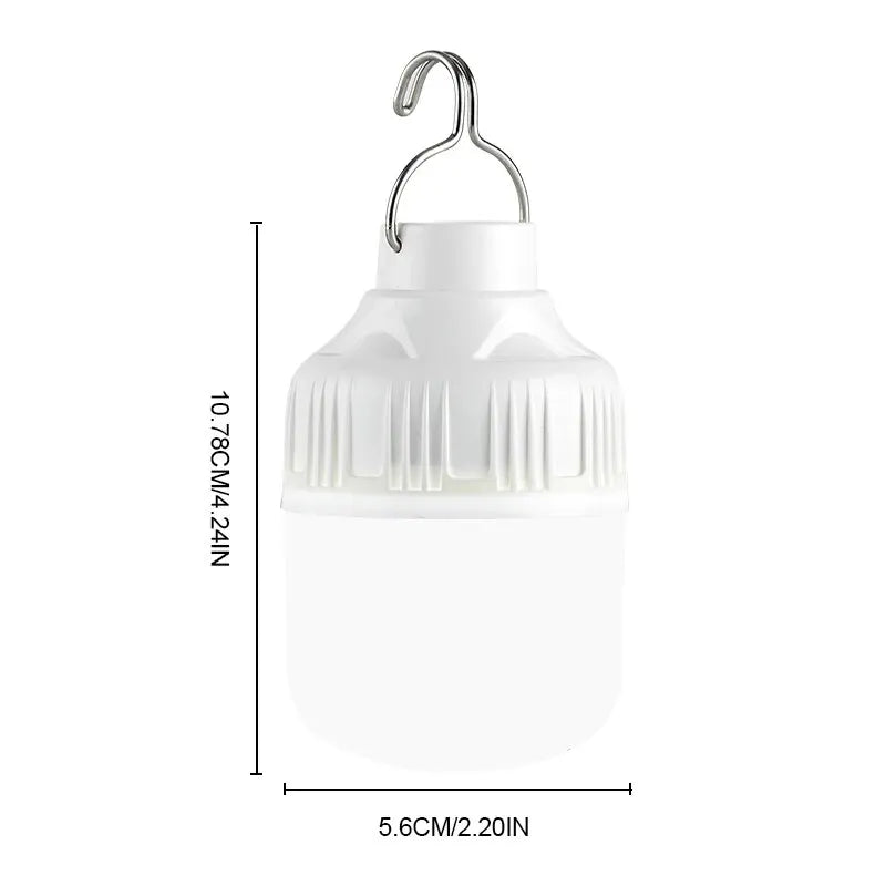 Outdoor USB Rechargeable LED Camping Lantern - Portable Emergency Light with Hook - Shello's Creative Boutique