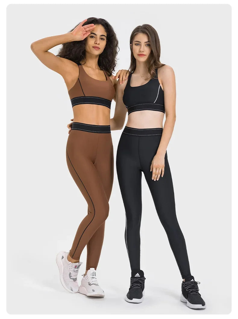 Lemoneno Seamless Patchwork Yoga Set – Breathable Fitness Confidence