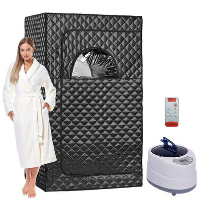Portable Steam Sauna Tent – 3/4L 1000/2000W Home Spa with Remote Control & Folding Chair