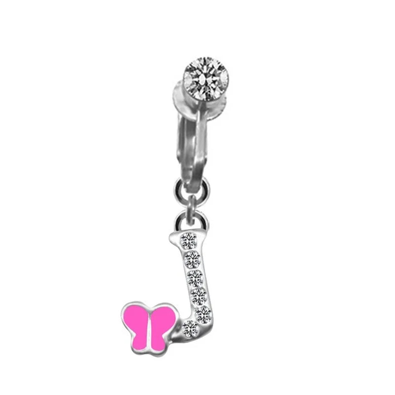 Non-Piercing Belly Button Ring – Cat, Dragon & Butterfly Styles