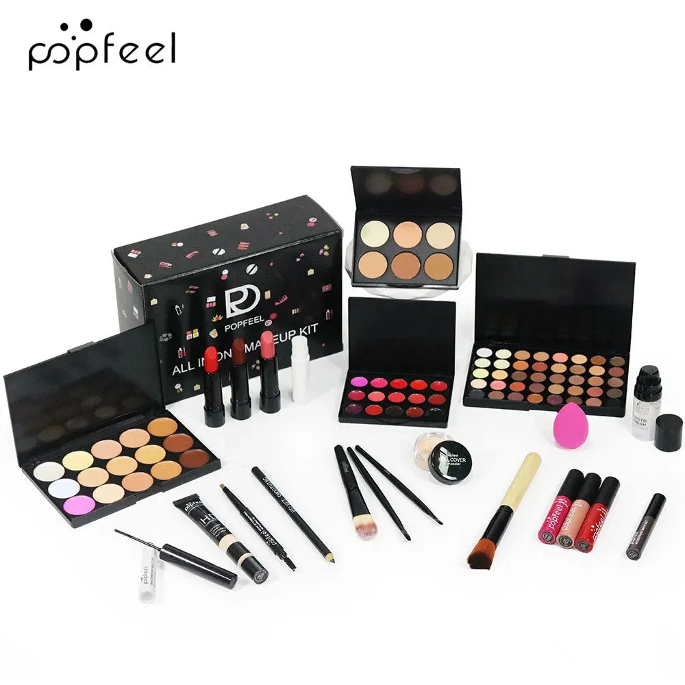 Professional Makeup Set Full Makeup Kit Eye Shadow Blush Foundation Face Powder Makeup Case Korean Cosmetic Christmas Gifts - Shello's Creative Boutique