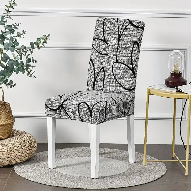 Dining Chair Covers Set - Elastic Stretch Slipcovers - Shello's Creative Boutique