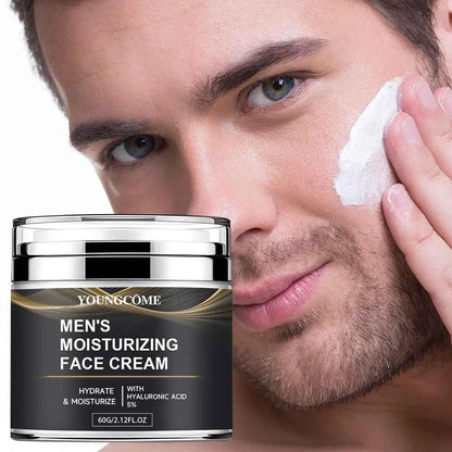 Men's Collagen moisturizing cream with retinol and vitamins, refreshing and hydrating, improves skin elasticity, day and night