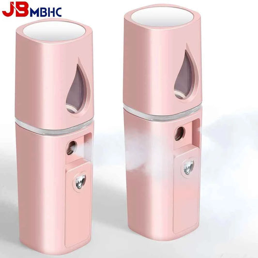 Nano Facial Steamer Handy Mini Mister USB Rechargeable Mist Sprayer Visual Water Tank Moisturizing&Hydrating for Face Skin Care