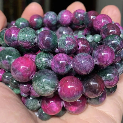 1 Strand 45pcs Natural Stone Beads – Rose Quartz, Tiger Eye, Obsidian