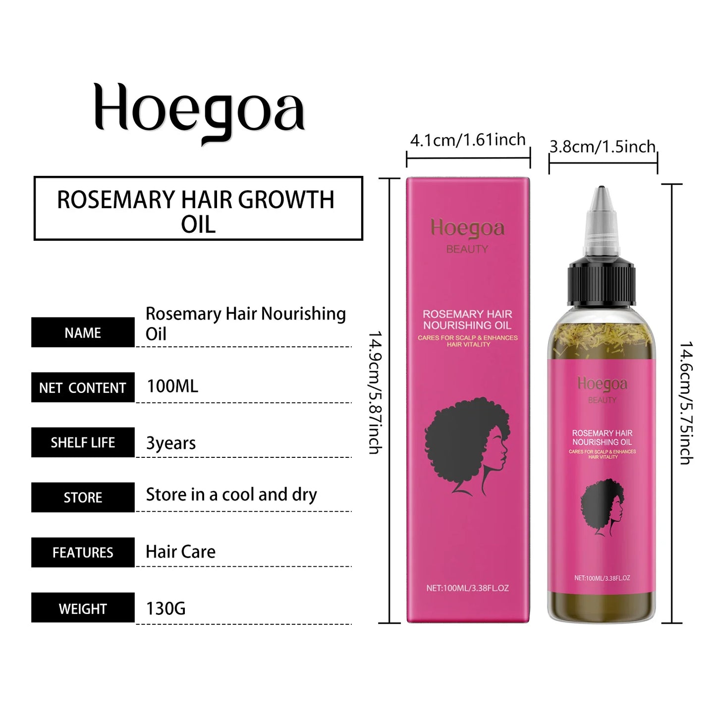 Rosemary Hair Growth Serum - Fast Hair Growth & Anti Hair Loss Oil