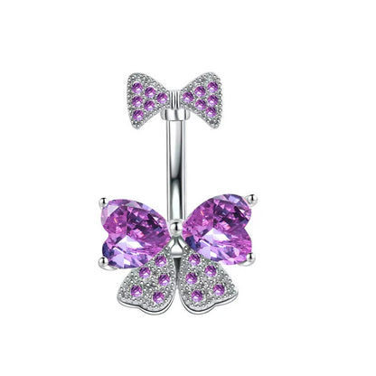 Cross Pendant Navel Ring – 316 Stainless Steel Bar