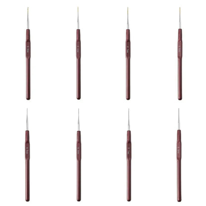 Dreadlock Crochet Hooks 0.5-0.8mm - Metal Plastic Micro Hook Set for Hair Weaving - Shello's Creative Boutique