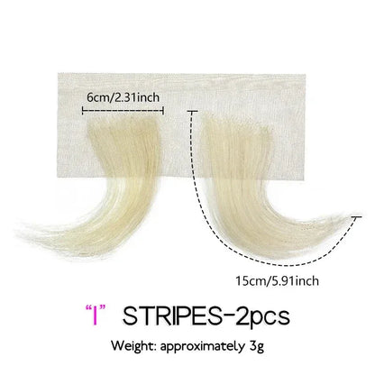 Handmade Baby Hair Lace Edges - 100% Remy Human Hair Wig Pieces for Natural Hairline - Shello's Creative Boutique