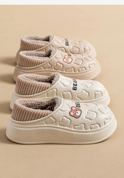 Women's Waterproof Winter Slippers – Non-Slip Insulated Cotton Shoes - Shello's Creative Boutique