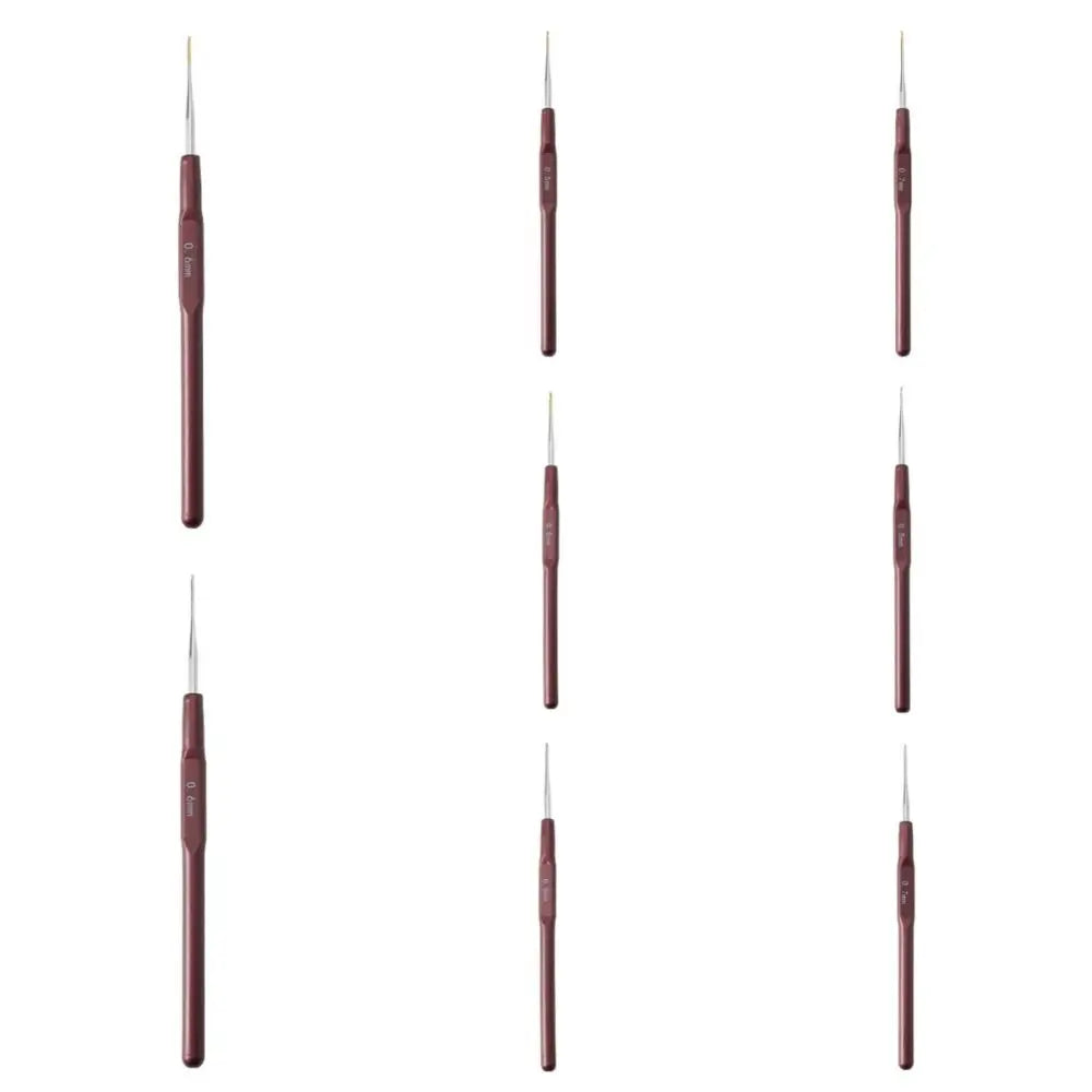 Dreadlock Crochet Hooks 0.5-0.8mm - Metal Plastic Micro Hook Set for Hair Weaving - Shello's Creative Boutique